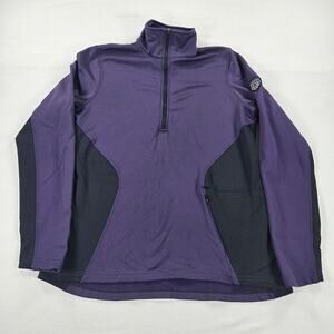 Kerrits Equestrian Riding Protek Fleece Half Zip Purple Pullover Women's Large